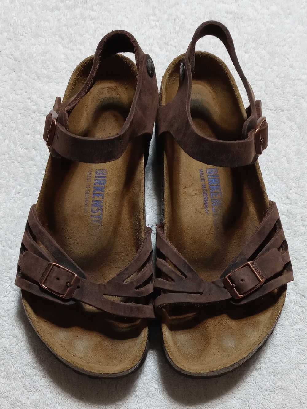 Birkenstock Brown Suede Strappy Sandals